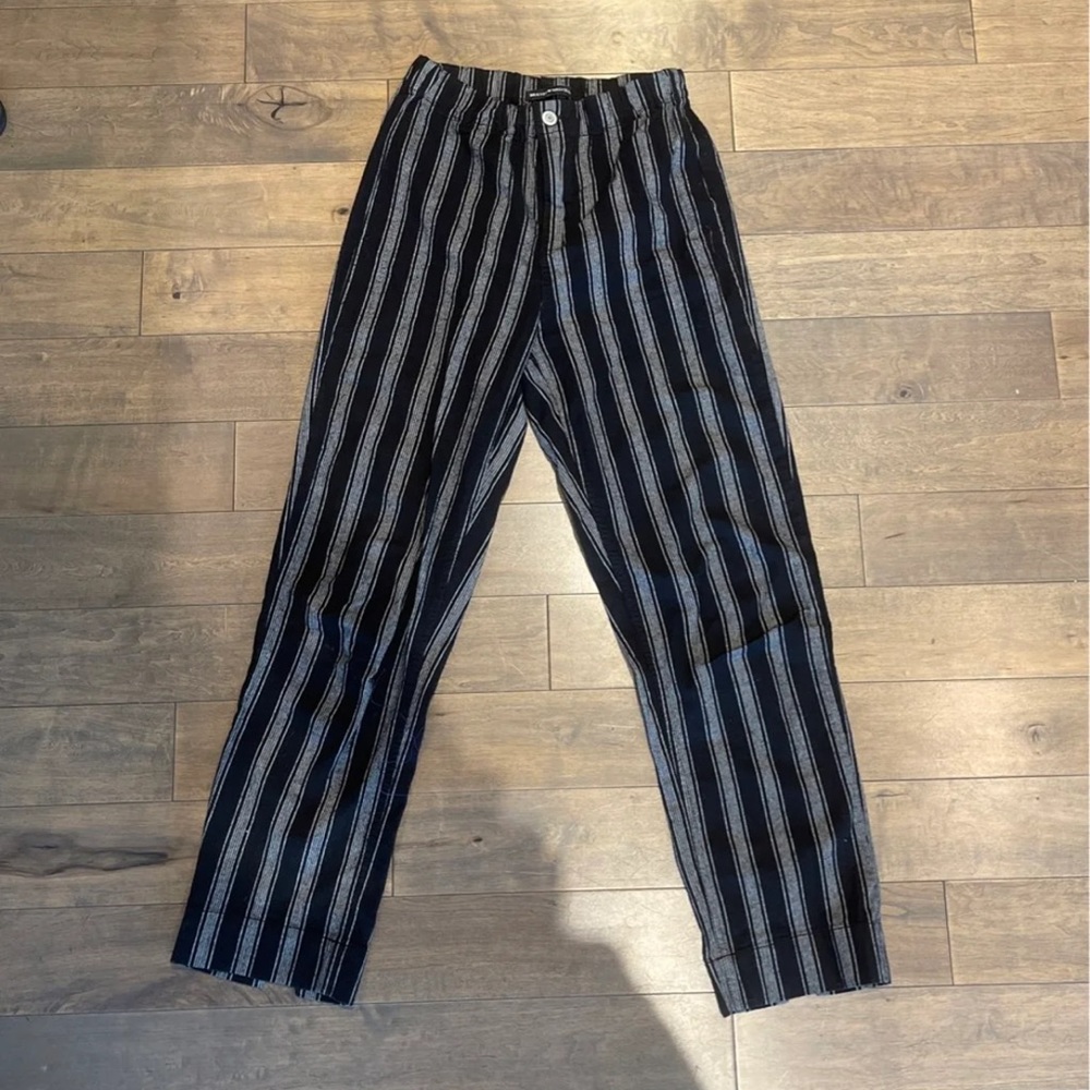 brandy striped black pant
